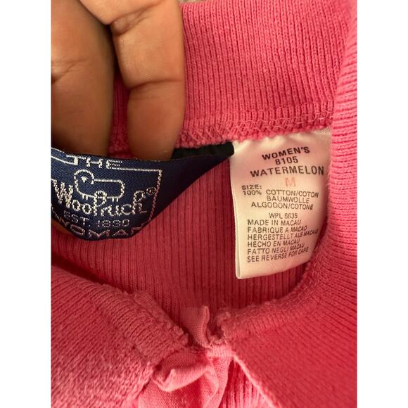 Woolrich Size M Pink Sleeveless Button Top Collared Casual Summer Shirt Cotton - Picture 5 of 7